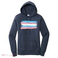 Distressed Transgender Pride Flag Women's Hoodie thumb 0