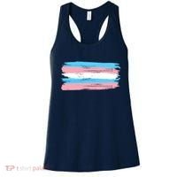 Distressed Transgender Pride Flag Women's Tank Top thumb 0