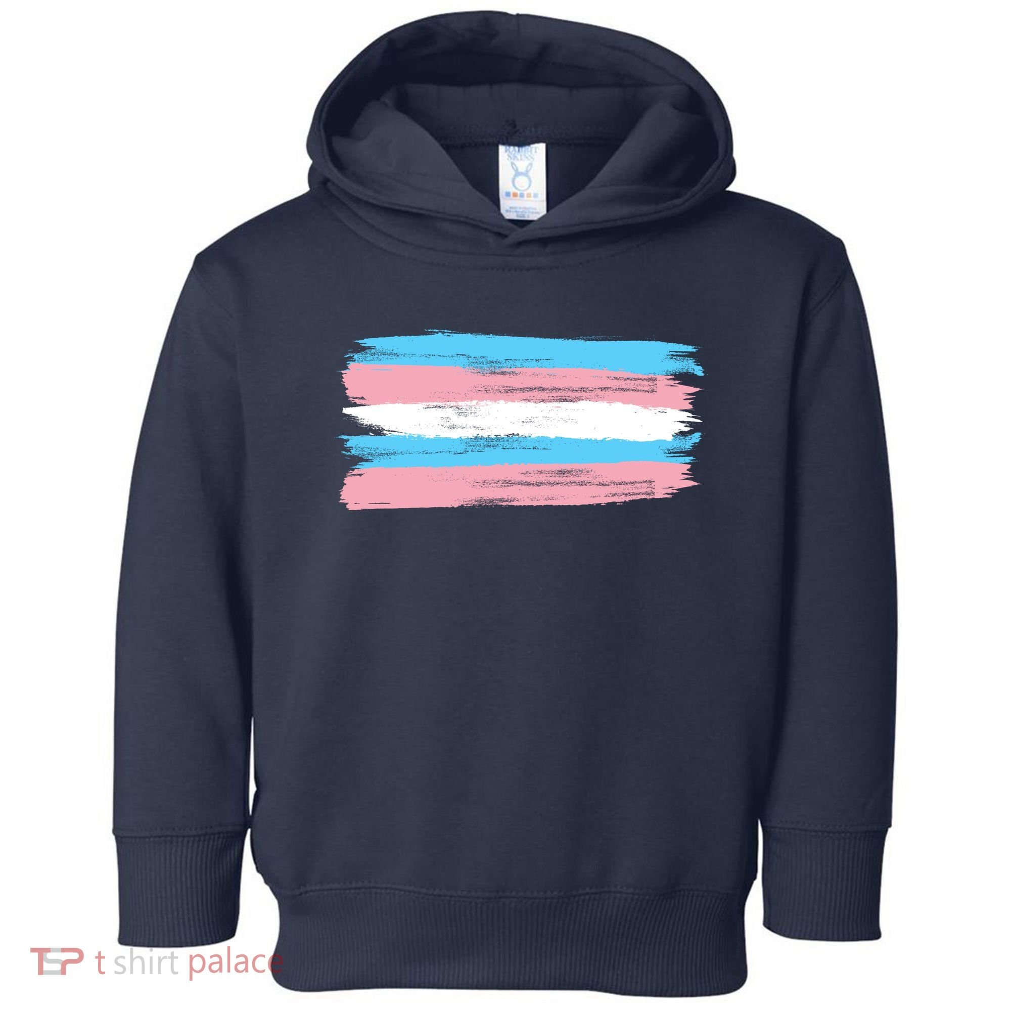 Distressed Transgender Pride Flag Toddler Hoodie