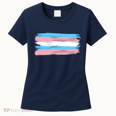 Distressed Transgender Pride Flag Women's T-Shirt