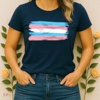 Distressed Transgender Pride Flag Women's T-Shirt thumb 2