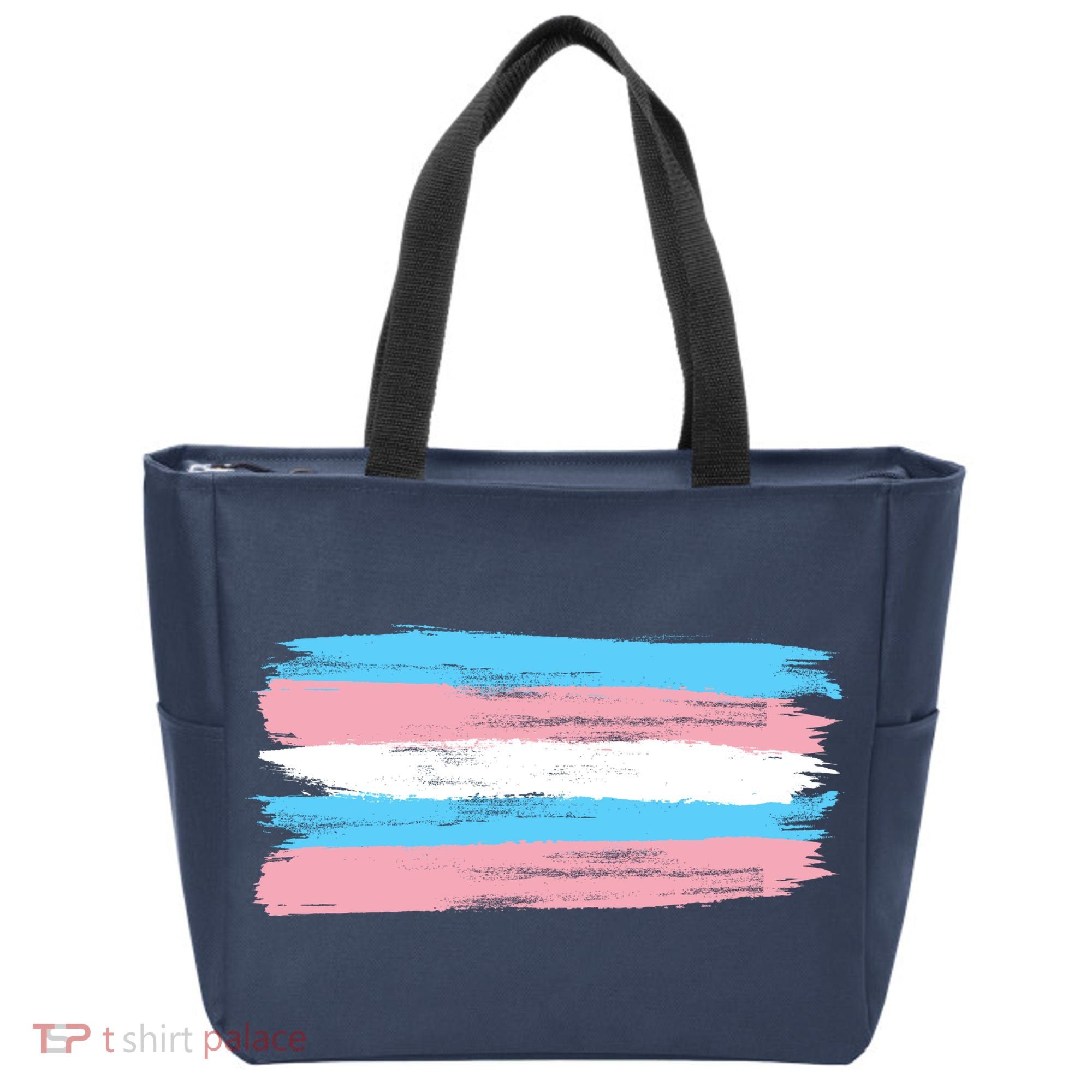 Distressed Transgender Pride Flag Tote Bag