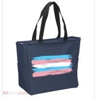 Distressed Transgender Pride Flag Tote Bag thumb 2