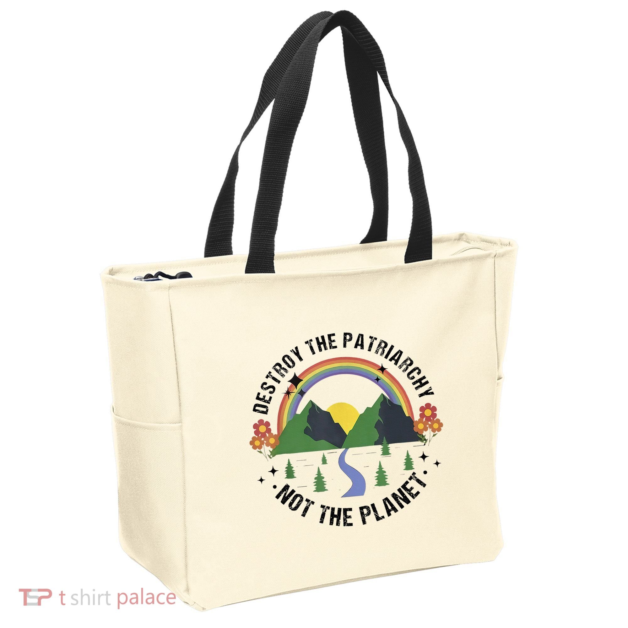 Destroy The Patriarchy Not The Planet Smash Patriarchy Tote Bag