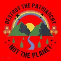 Destroy The Patriarchy Not The Planet Smash Patriarchy Santa Hat thumb 1