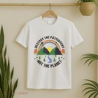 Destroy The Patriarchy Not The Planet Smash Patriarchy T-Shirt thumb 2