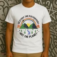 Destroy The Patriarchy Not The Planet Smash Patriarchy T-Shirt thumb 3