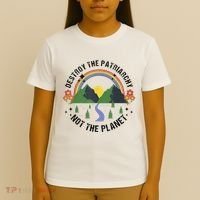 Destroy The Patriarchy Not The Planet Smash Patriarchy T-Shirt thumb 4