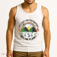 Destroy The Patriarchy Not The Planet Smash Patriarchy Tank Top thumb 3