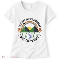 Destroy The Patriarchy Not The Planet Smash Patriarchy Women's T-Shirt thumb 0