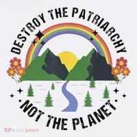 Destroy The Patriarchy Not The Planet Smash Patriarchy Women's T-Shirt thumb 6