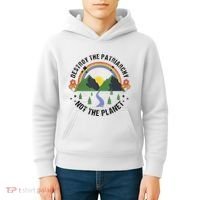 Destroy The Patriarchy Not The Planet Smash Patriarchy Kids Hoodie thumb 4