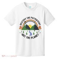Destroy The Patriarchy Not The Planet Smash Patriarchy Kids T-Shirt thumb 0