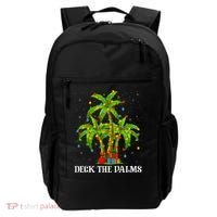 Deck The Palms Hawaiian Xmas Lighting Palm Tree Christmas Cute Gift Backpack thumb 0