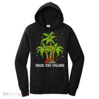 Deck The Palms Hawaiian Xmas Lighting Palm Tree Christmas Cute Gift Women's Hoodie thumb 0