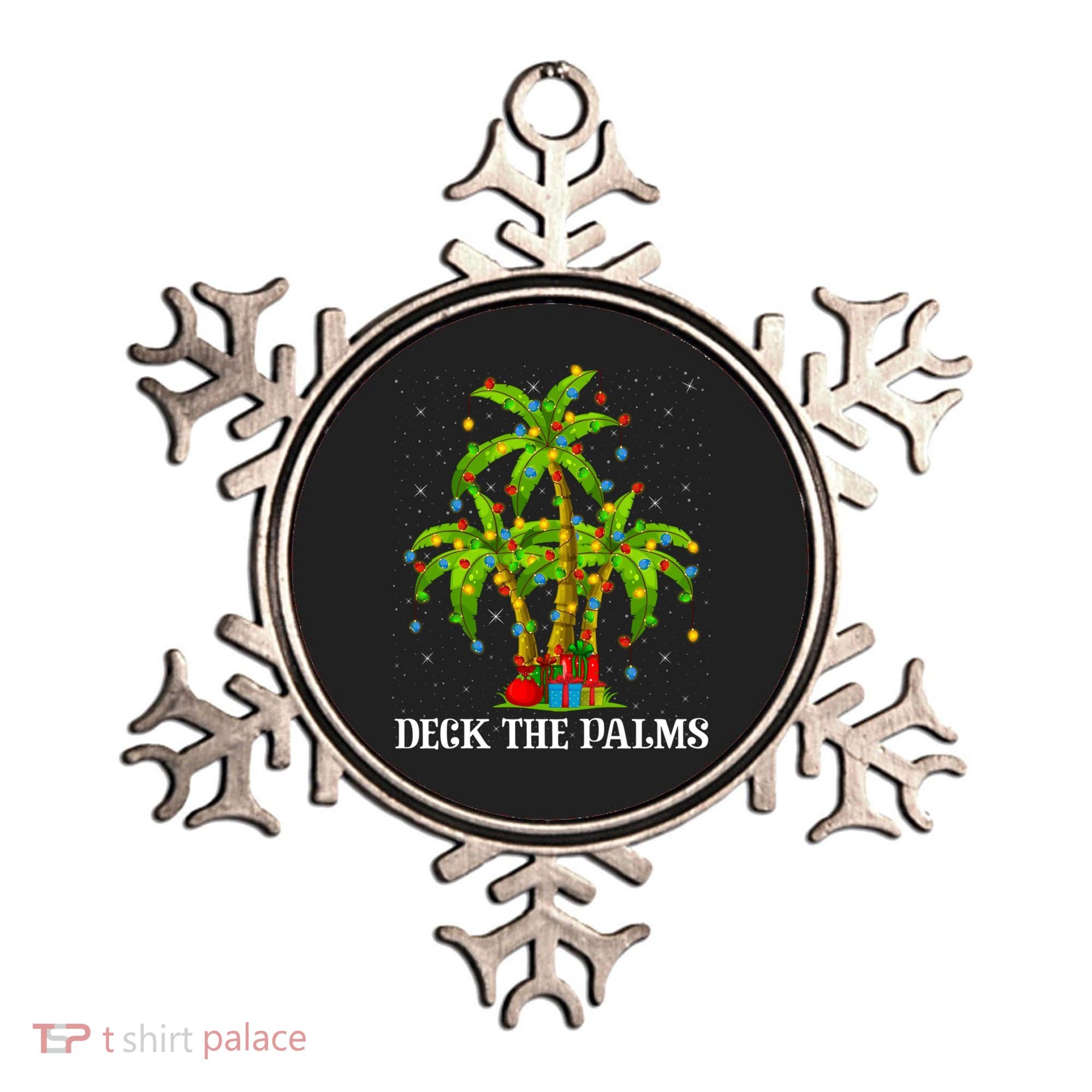 Deck The Palms Hawaiian Xmas Lighting Palm Tree Christmas Cute Gift Ornament