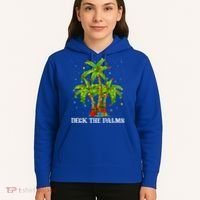 Deck The Palms Hawaiian Xmas Lighting Palm Tree Christmas Cute Gift Hoodie thumb 5