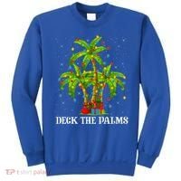 Deck The Palms Hawaiian Xmas Lighting Palm Tree Christmas Cute Gift Sweatshirt thumb 0