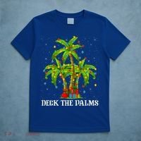 Deck The Palms Hawaiian Xmas Lighting Palm Tree Christmas Cute Gift T-Shirt thumb 5