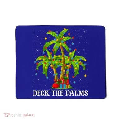 Deck The Palms Hawaiian Xmas Lighting Palm Tree Christmas Cute Gift Mousepad