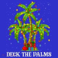 Deck The Palms Hawaiian Xmas Lighting Palm Tree Christmas Cute Gift Visor thumb 3