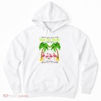 Deck the Palms Merry Flamingo Christmas funny Hoodie thumb 0