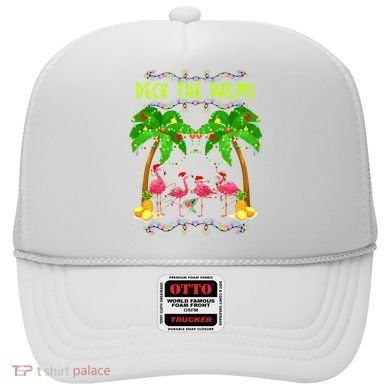 Deck the Palms Merry Flamingo Christmas funny Hat