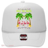 Deck the Palms Merry Flamingo Christmas funny Hat thumb 0