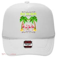 Deck the Palms Merry Flamingo Christmas funny Hat thumb 0