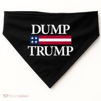 Dump Trump Political USA-Made Doggie Bandana thumb 0