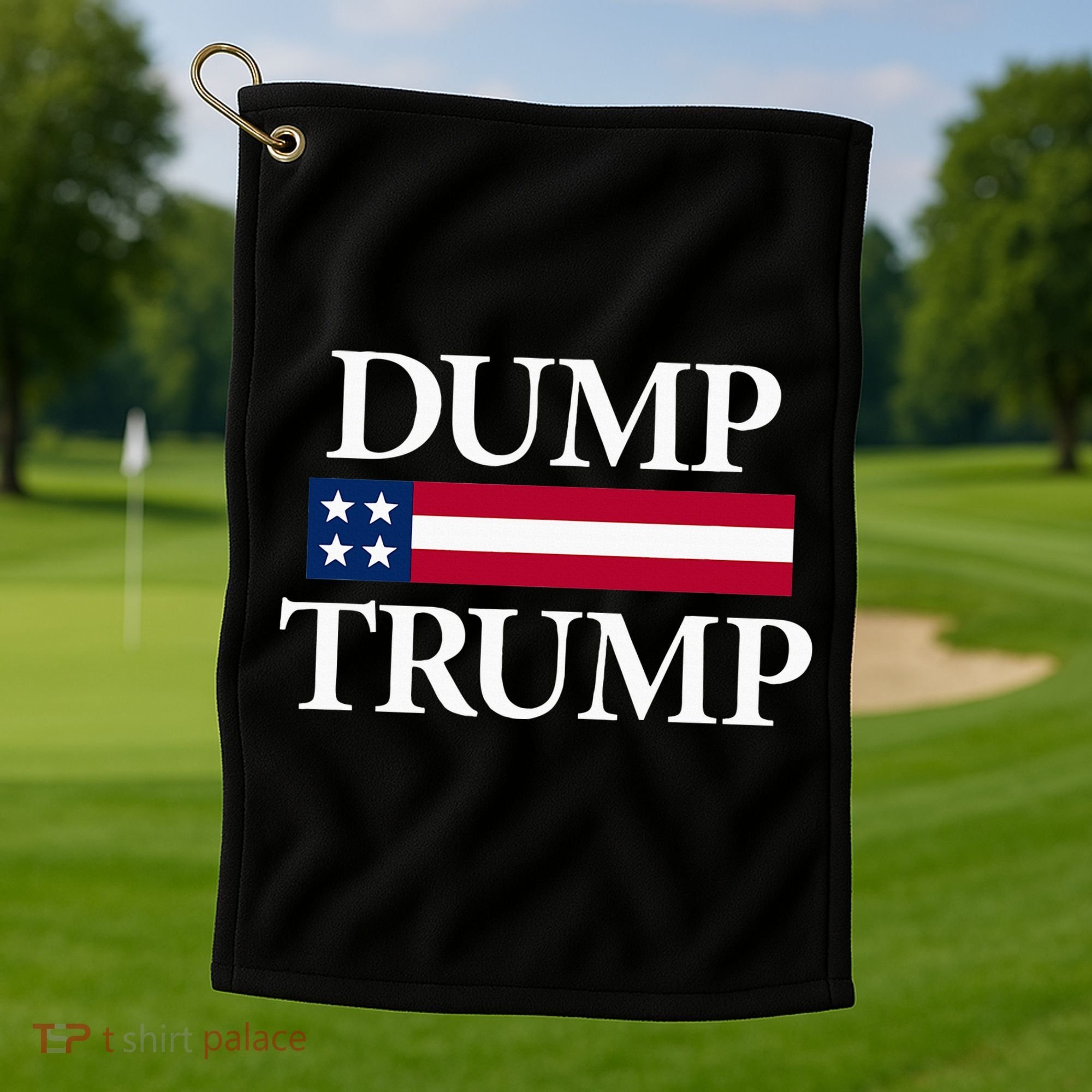 Dump Trump Political Golf Towel