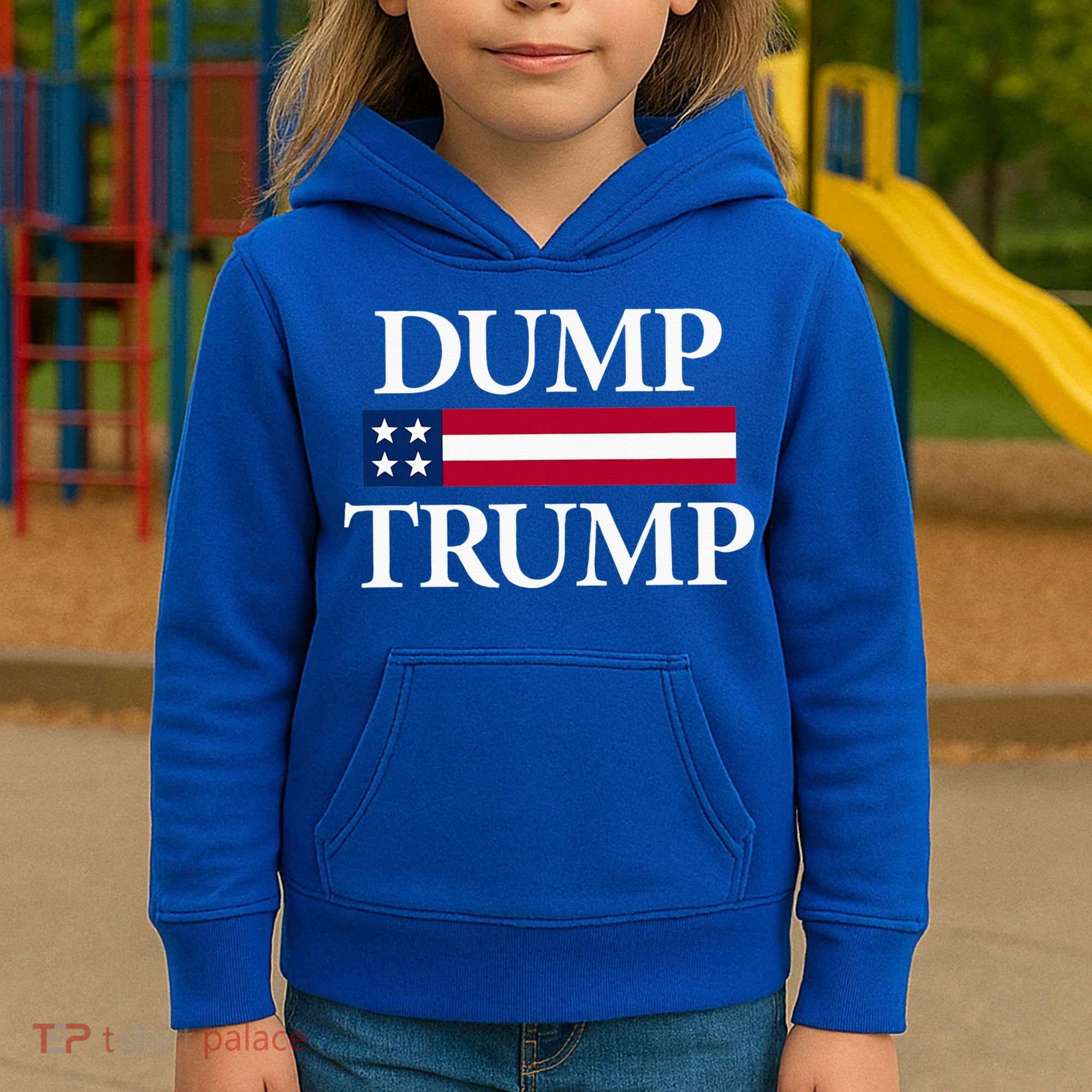 Dump Trump Political Kids Hoodie