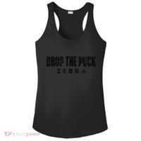 Drop The Puck Zebra Ladies PosiCharge Competitor Racerback Tank thumb 0
