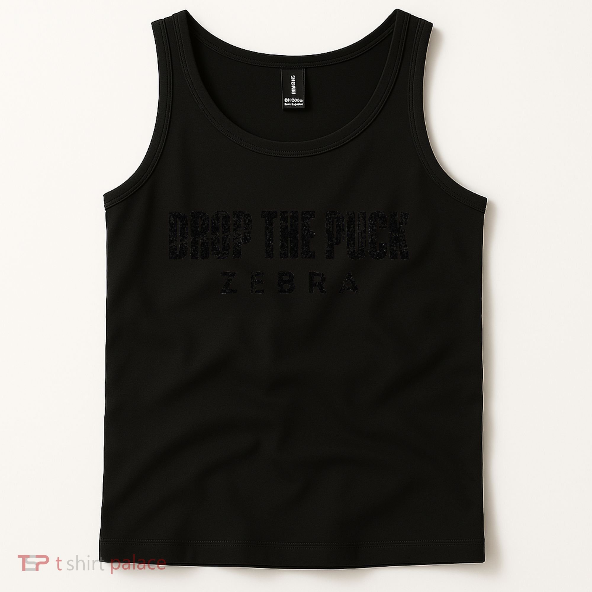 Drop The Puck Zebra Tank Top