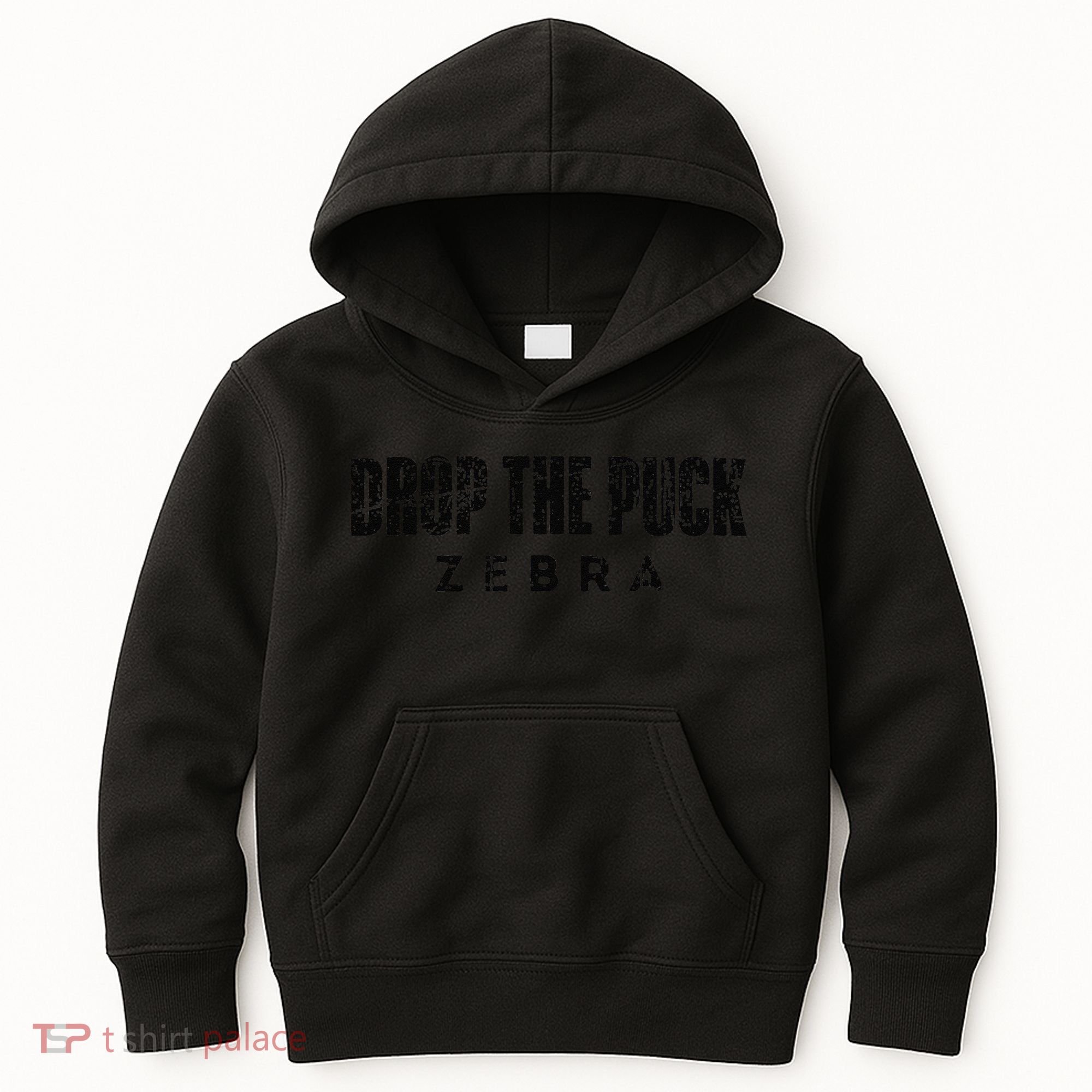 Drop The Puck Zebra Kids Hoodie