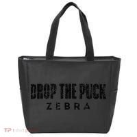 Drop The Puck Zebra Tote Bag thumb 0