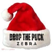 Drop The Puck Zebra Santa Hat thumb 0
