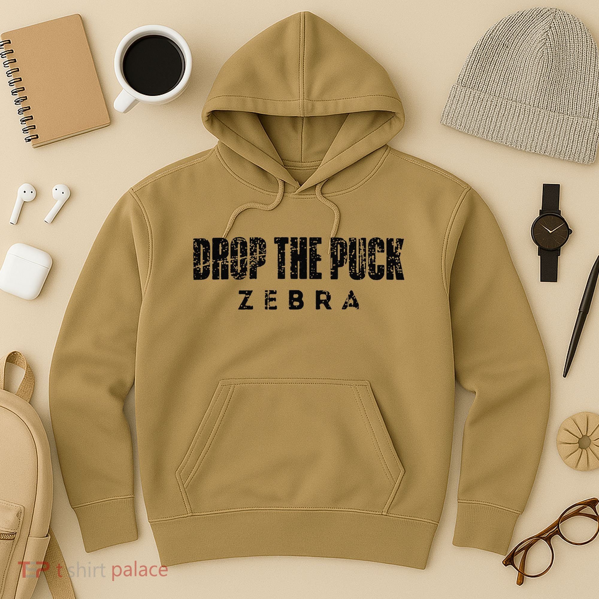Drop The Puck Zebra Hoodie