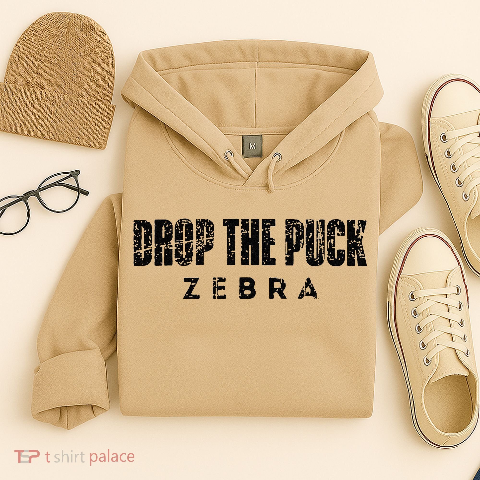 Drop The Puck Zebra Hoodie