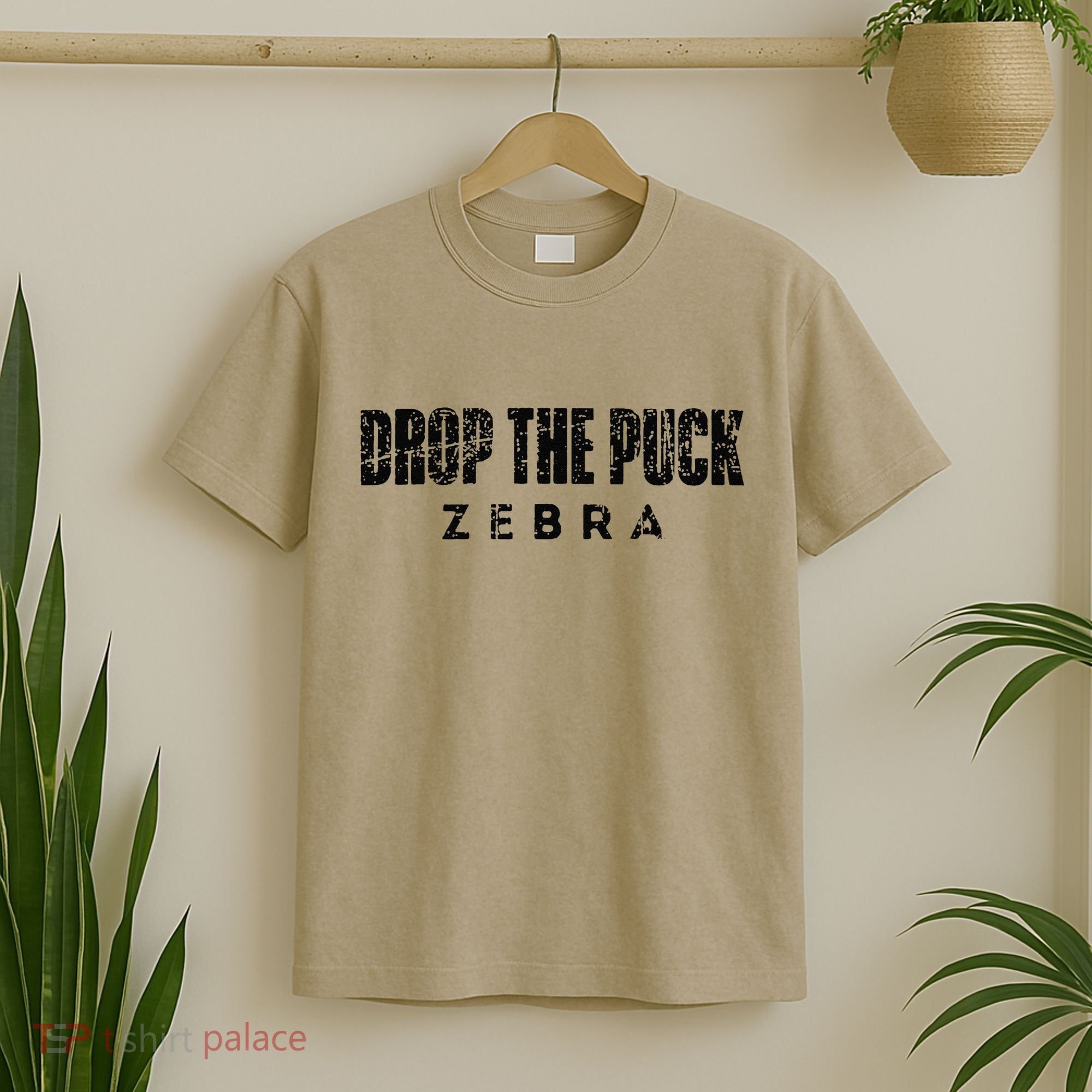 Drop The Puck Zebra T-Shirt