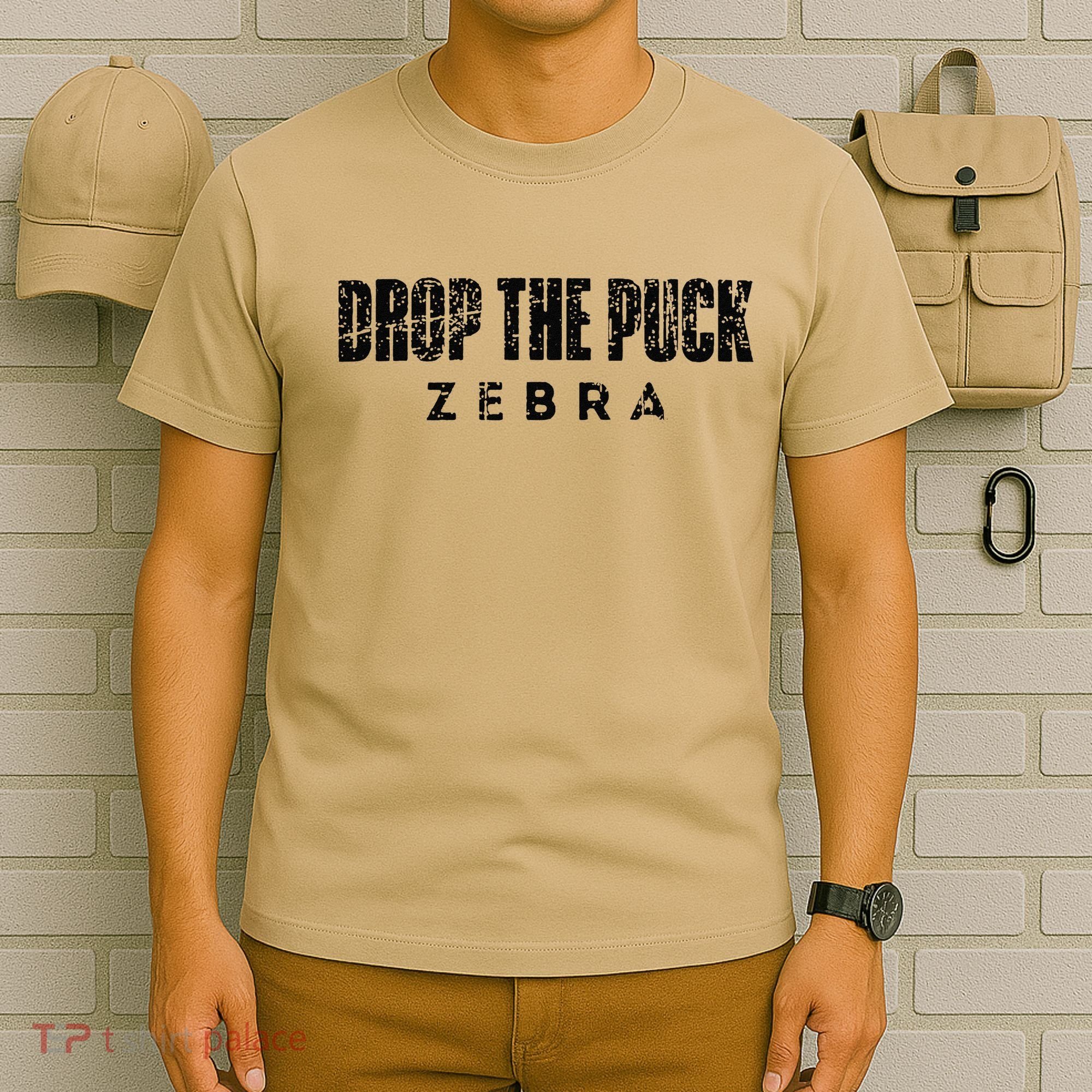 Drop The Puck Zebra T-Shirt