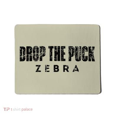 Drop The Puck Zebra Mousepad