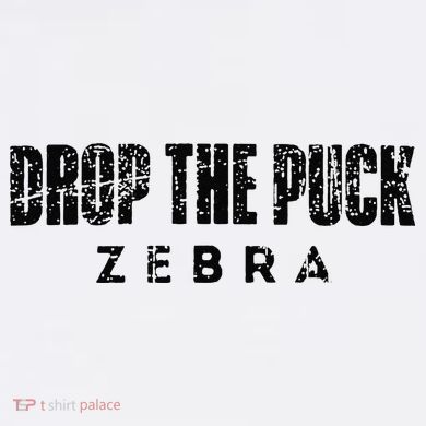 Drop The Puck Zebra Comfort Colors Garment-Dyed Hooded Sweatshirt