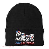 Dream Team President American Flag Patriotic 4th Of July Beanie thumb 0