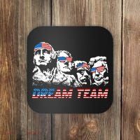 Dream Team President American Flag Patriotic 4th Of July Coaster thumb 0