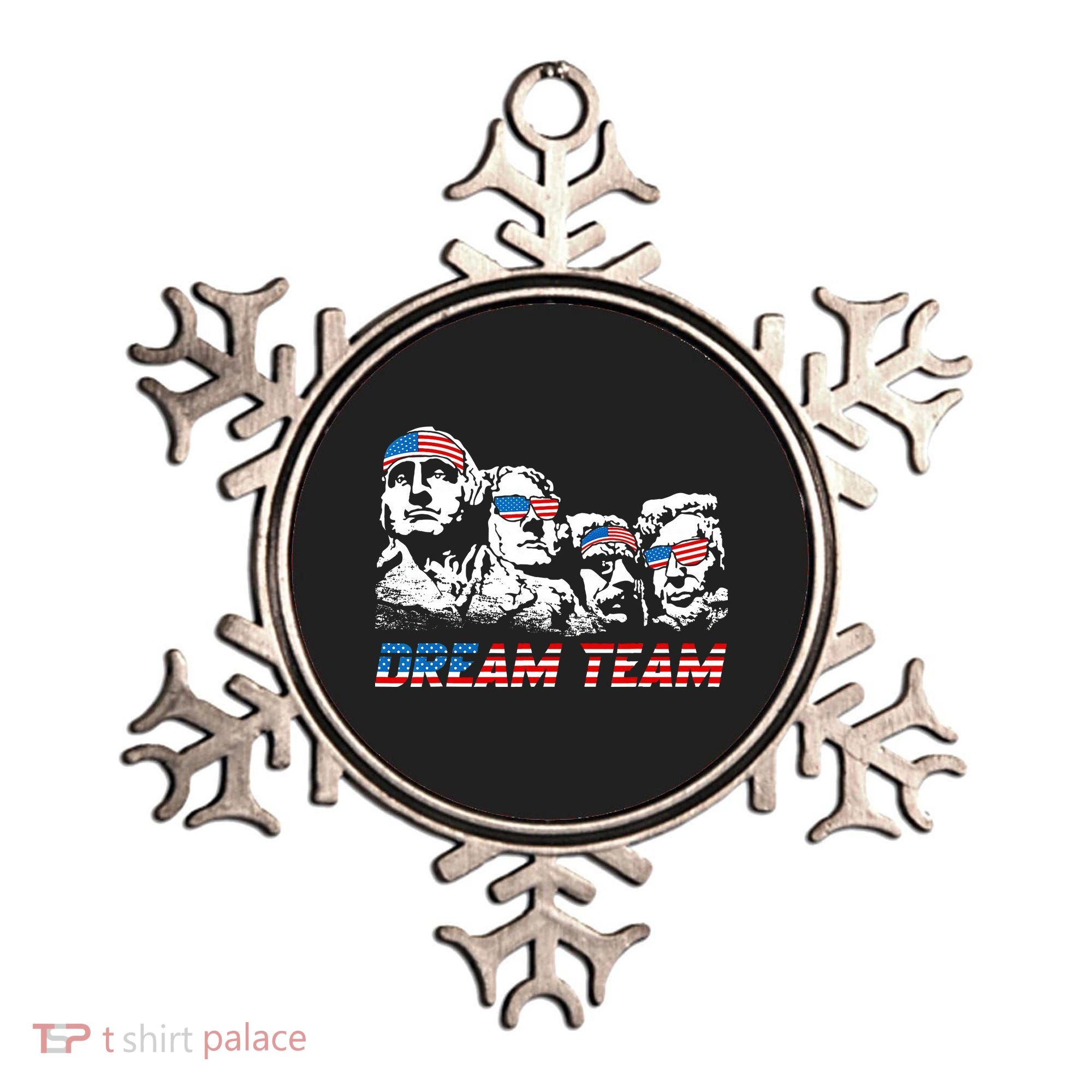 Dream Team President American Flag Patriotic 4th Of July Ornament