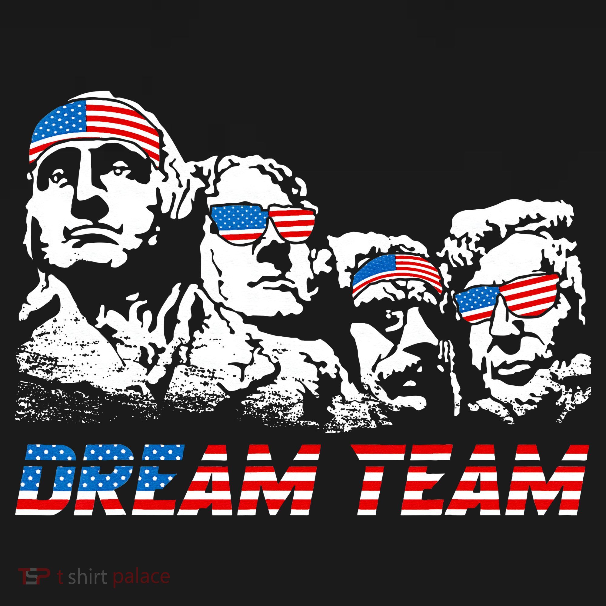 Dream Team President American Flag Patriotic 4th Of July Women's Tank Top