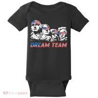 Dream Team President American Flag Patriotic 4th Of July Baby Bodysuit thumb 0