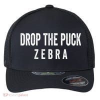 Drop The Puck Zebra Flexfit Unipanel Trucker Cap thumb 0