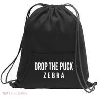 Drop The Puck Zebra Sweatshirt Cinch Pack Bag thumb 0